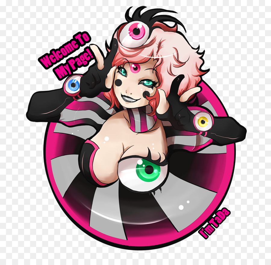 Pink M，Karakter PNG