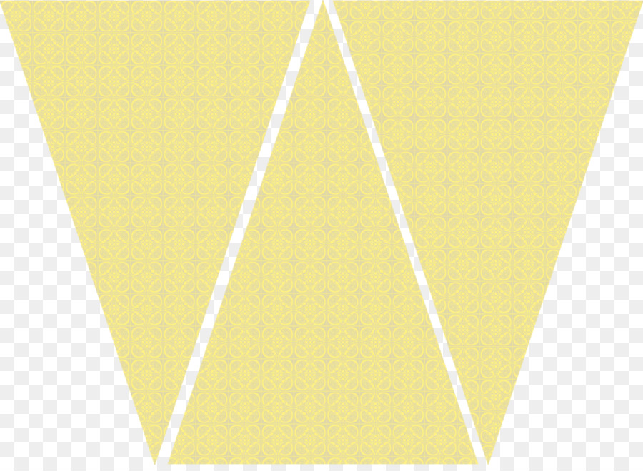 Pola Segitiga Kuning，Geometris PNG