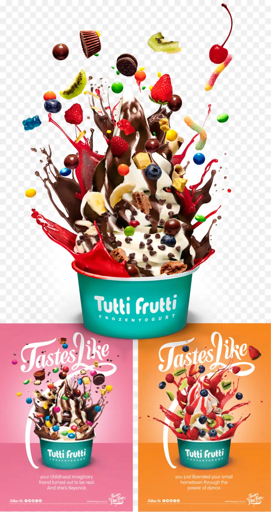 Yoghurt Beku Tutti Frutti，Hidangan Penutup PNG