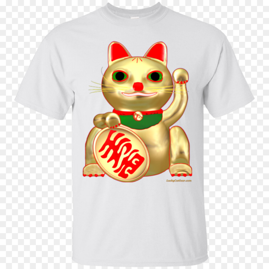 Tshirt, Kucing, Manekineko gambar png