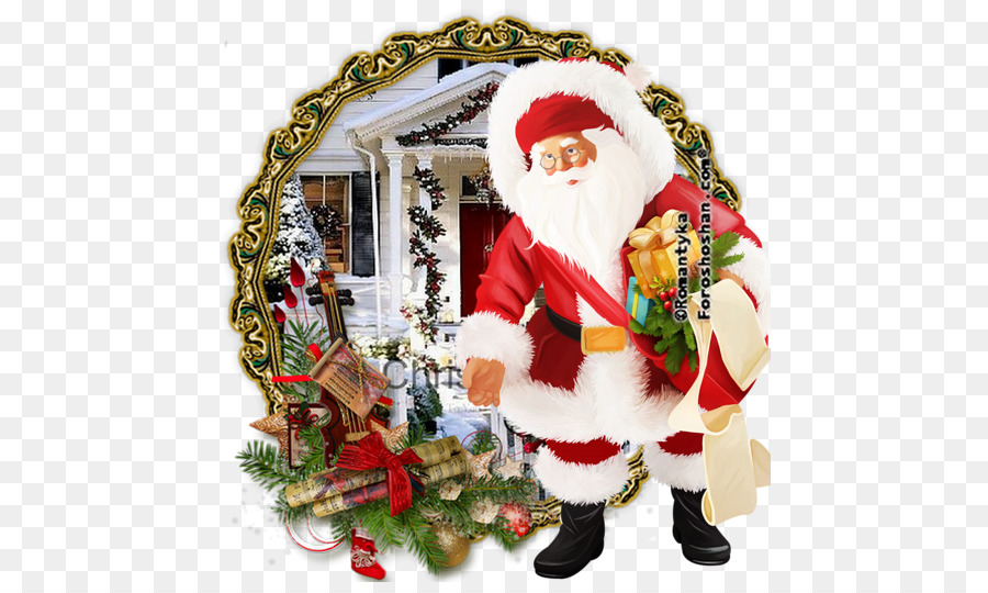 Ornamen Natal，Santa Claus PNG