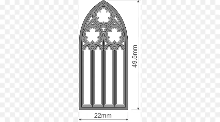 Jendela Gotik，Desain PNG