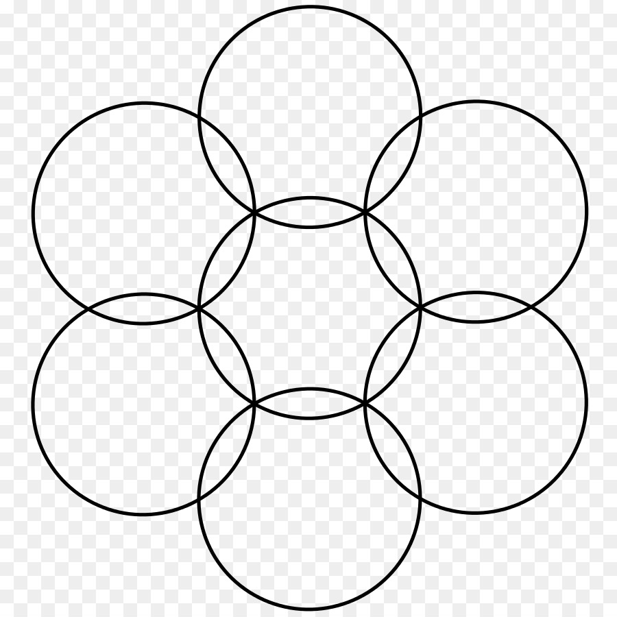 Lingkaran，Lingkaran Yang Tumpang Tindih Grid PNG