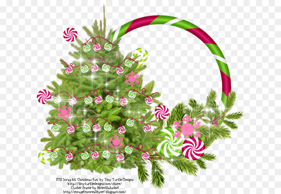 Desain Bunga，Ornamen Natal PNG