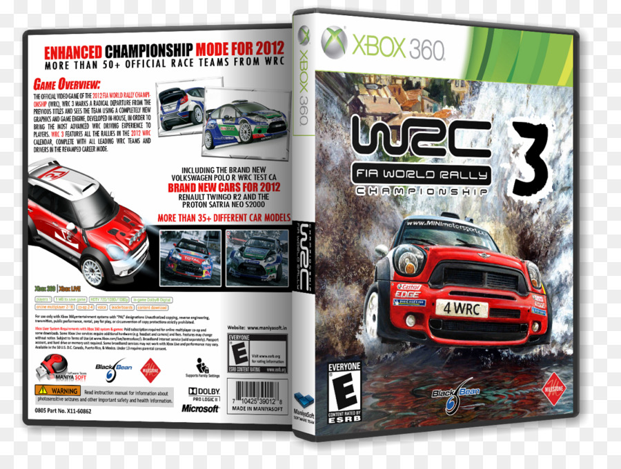 Xbox 360，Wrc Fia Kejuaraan Reli Dunia PNG