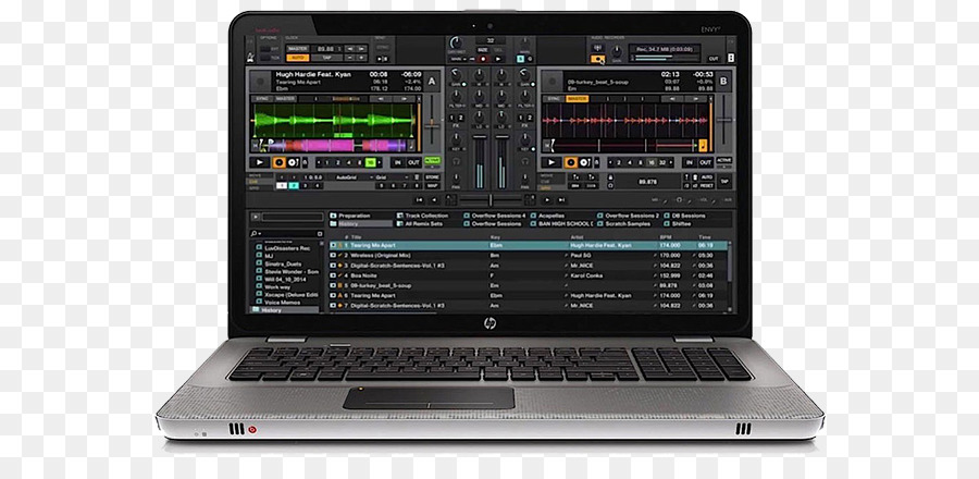 Laptop Dengan Perangkat Lunak Mixer Audio，Komputer PNG