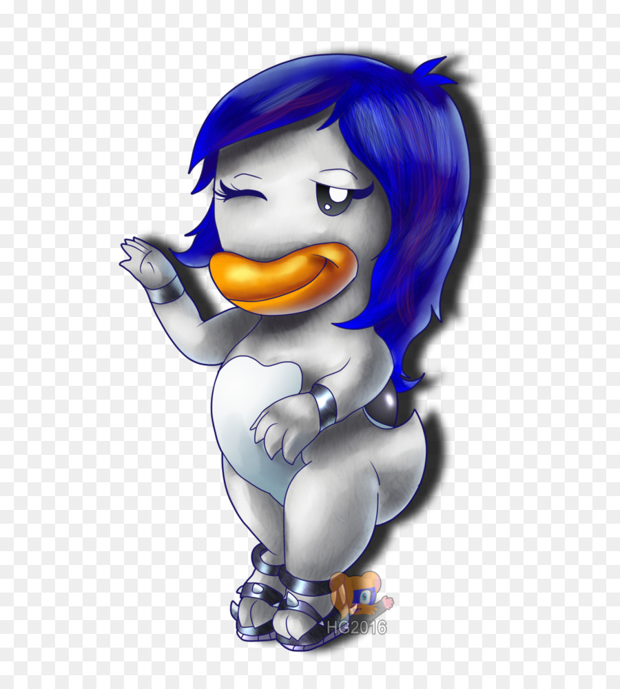 Penguin，Biru Kobalt PNG