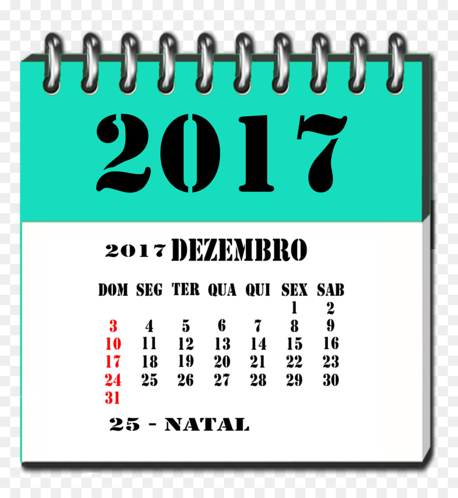 Kalender 2017，Desember PNG