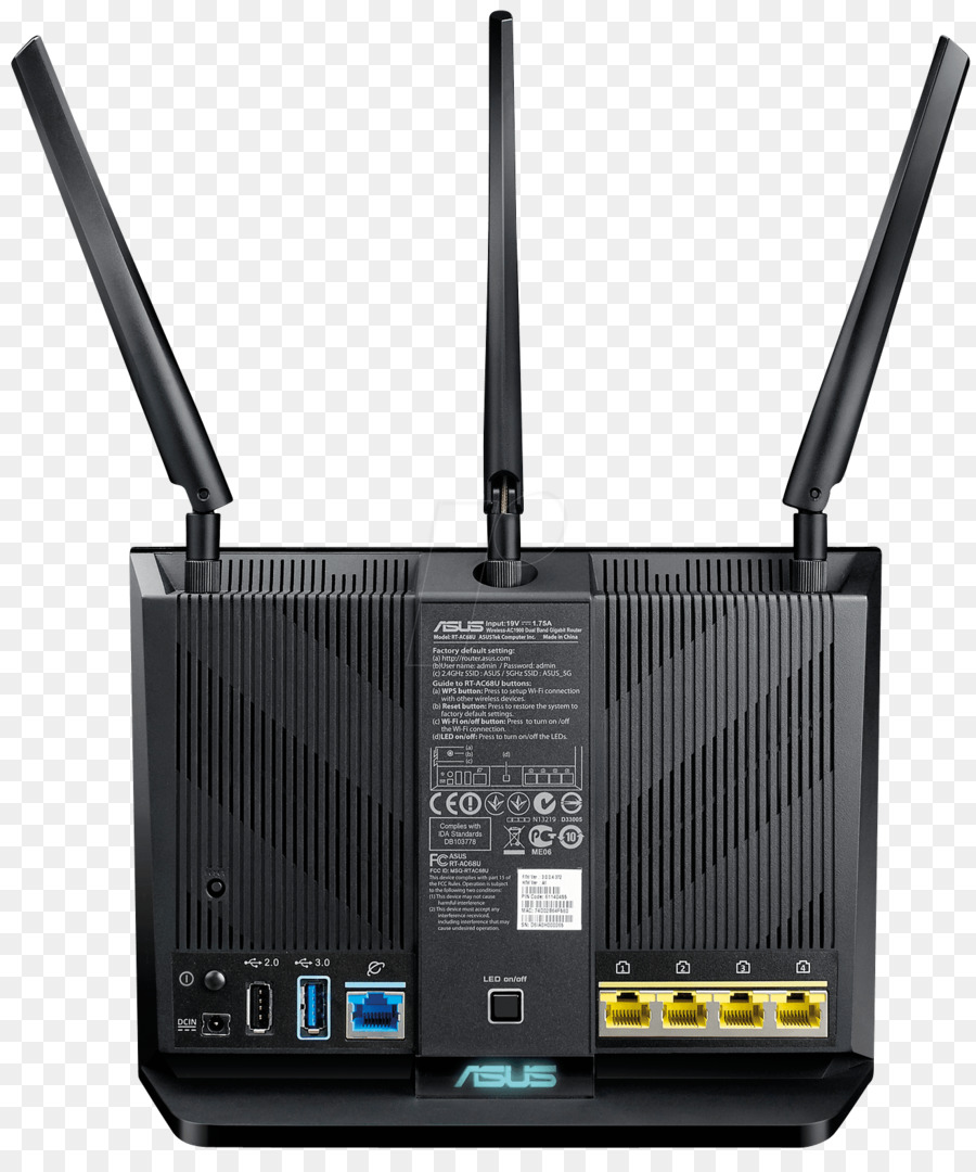 Asus Rtac68u，Wifi Router PNG