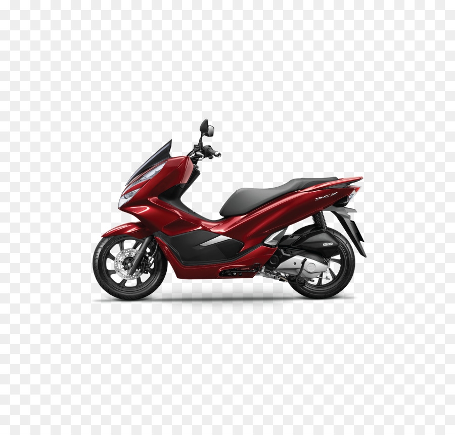 Sepeda Motor Merah Hitam，Skuter PNG