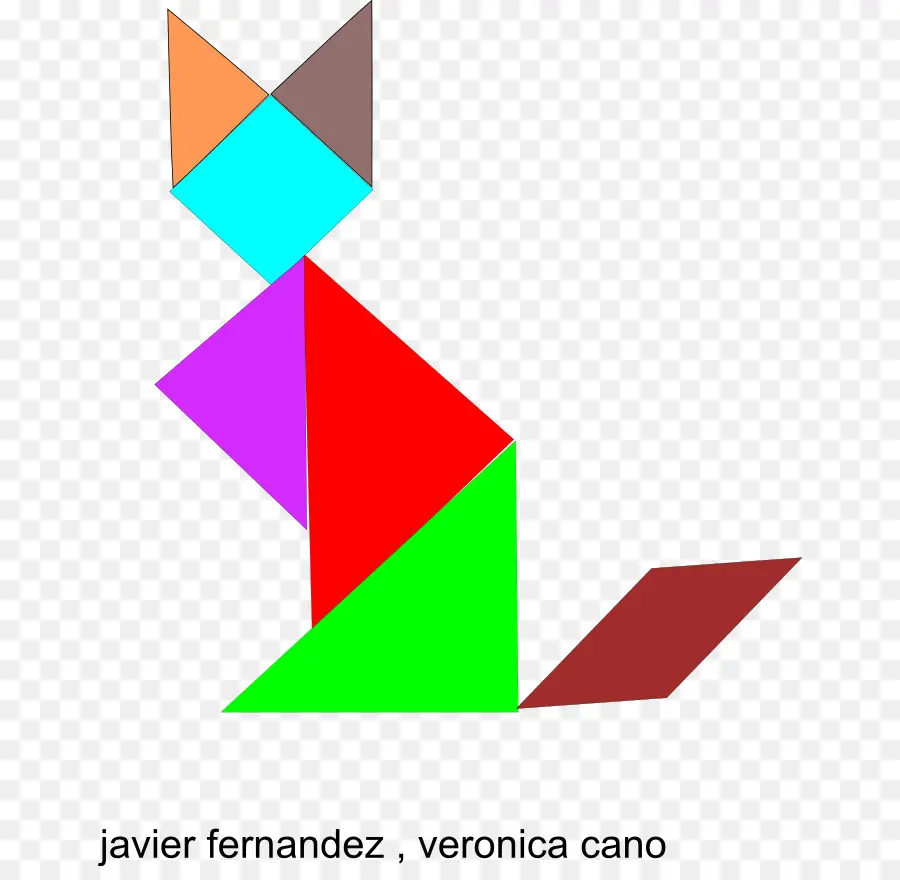 Kucing Tangram，Tangram PNG