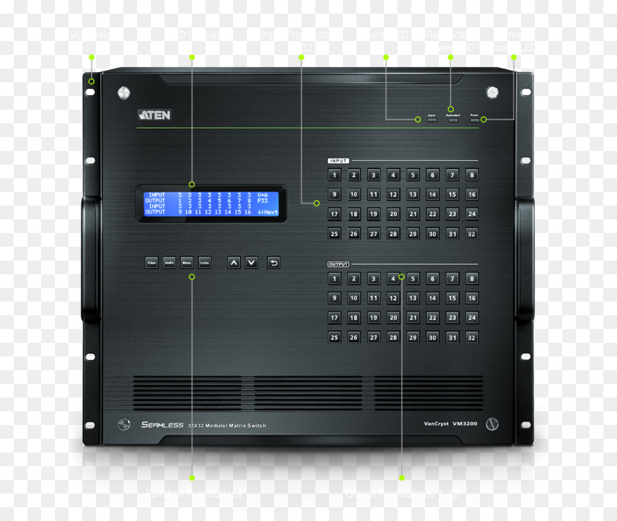 32 X 32 Modular Matriks Beralih Vm3200，Elektronik PNG