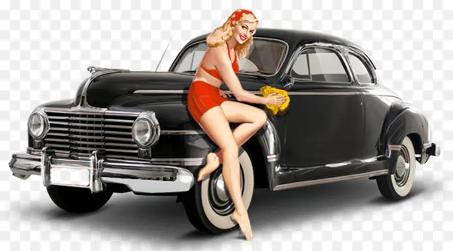 Gadis Pin Up，Mobil PNG