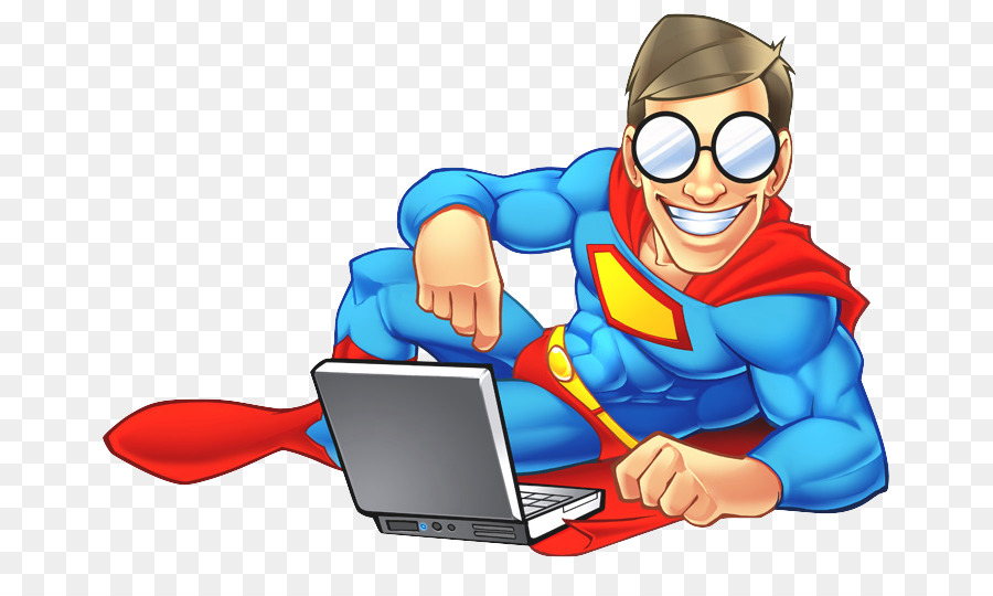 Super Hero，Laptop PNG