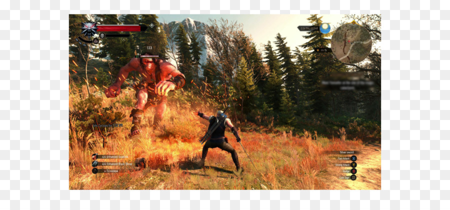 Witcher 3 Liar Berburu，Geralt Dari Rivia PNG