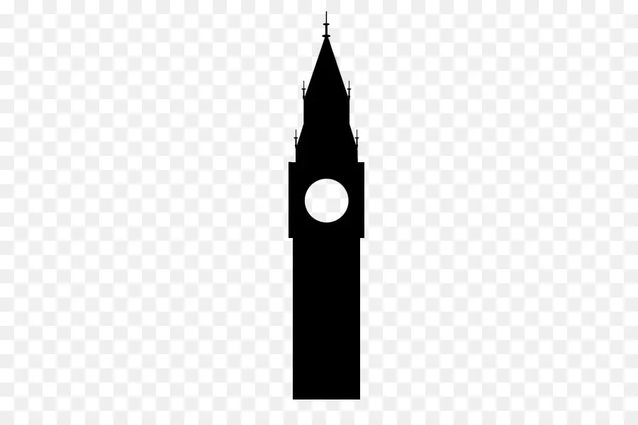 Big Ben，Siluet PNG