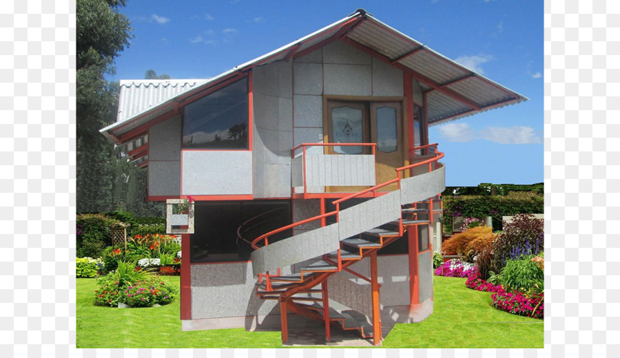 Rumah，Bangunan Hijau PNG