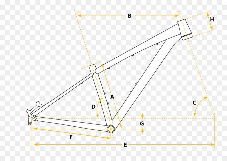 Rangka Sepeda，Geometri PNG