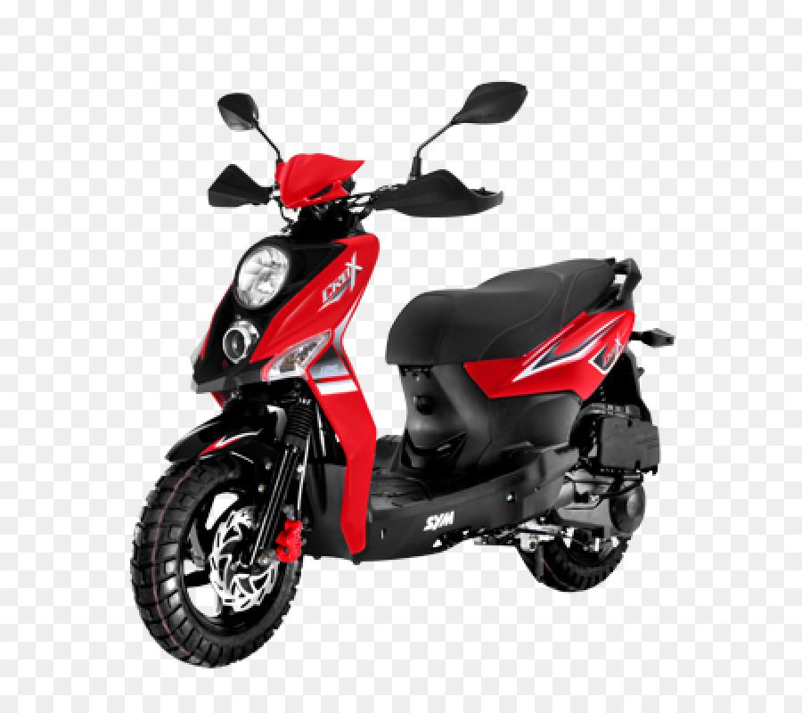 Skuter Merah Dan Hitam，Sepeda Motor PNG