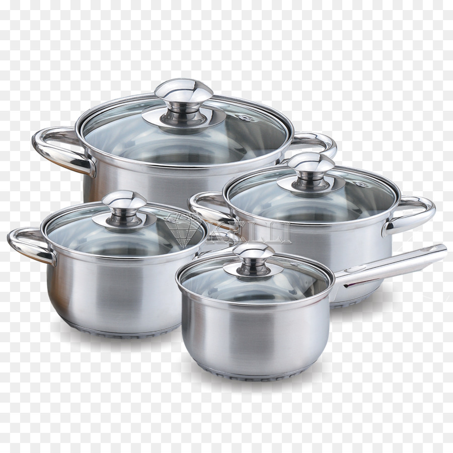 Set Peralatan Masak Baja Tahan Karat，Pot PNG