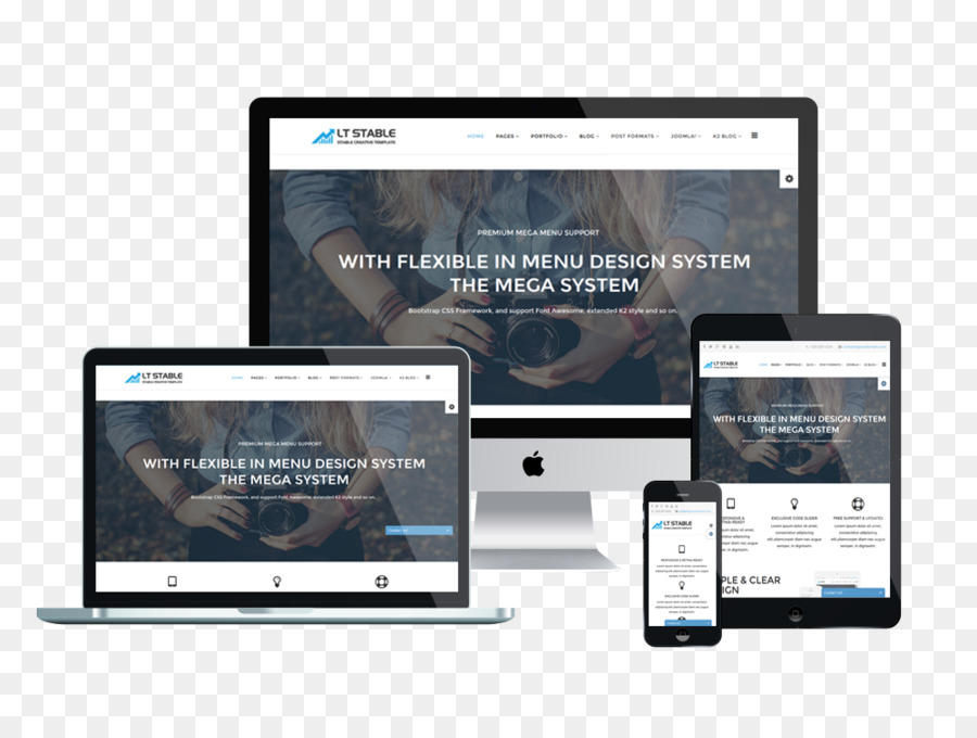 Desain Web Responsif，Template PNG