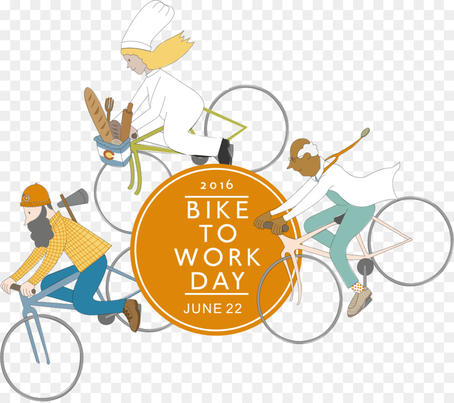 Biketowork Hari，Nasional Bike Bulan PNG