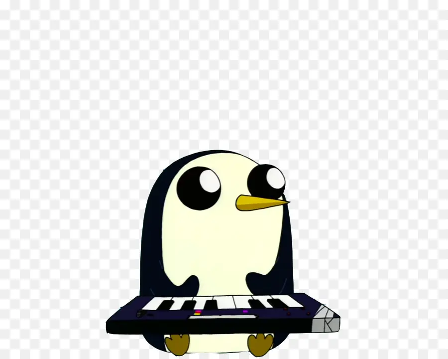 Penguin Dengan Papan Ketik，Hewan PNG