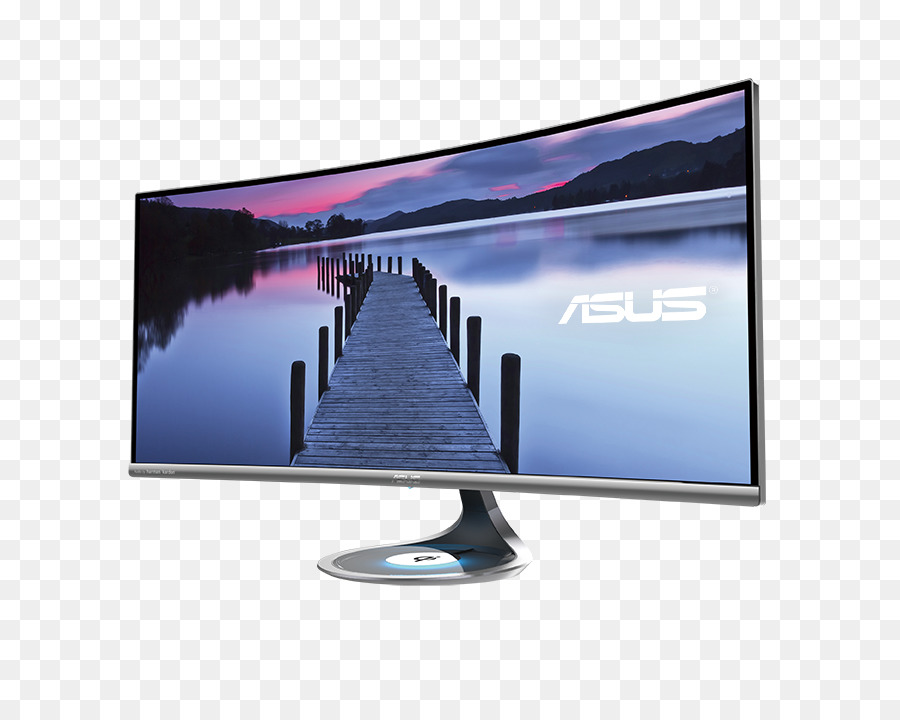 Asus Designo Kurva Monitor Mx34vq，Monitor Komputer PNG