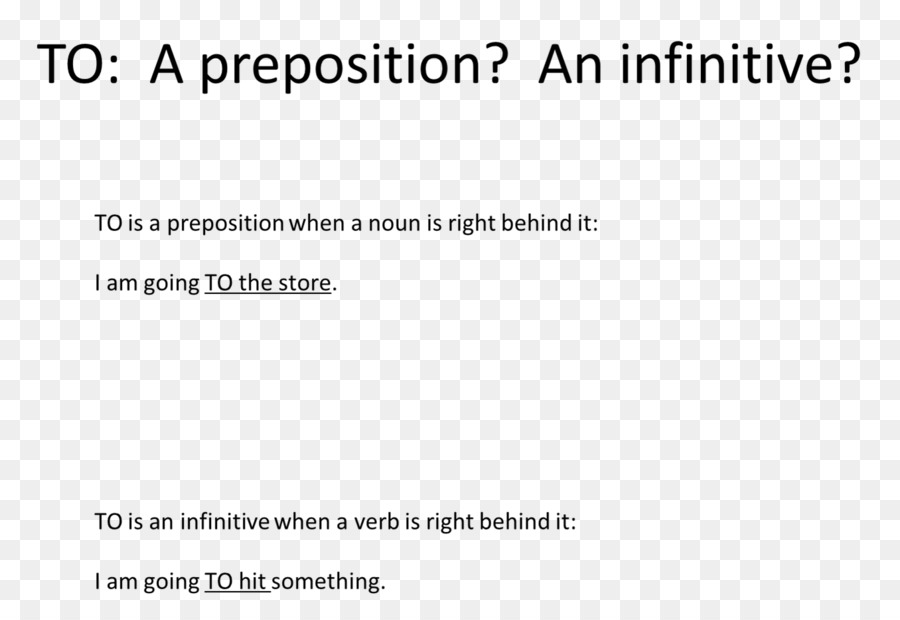 Preposisi Dan Kata Belakang，Infinitive PNG