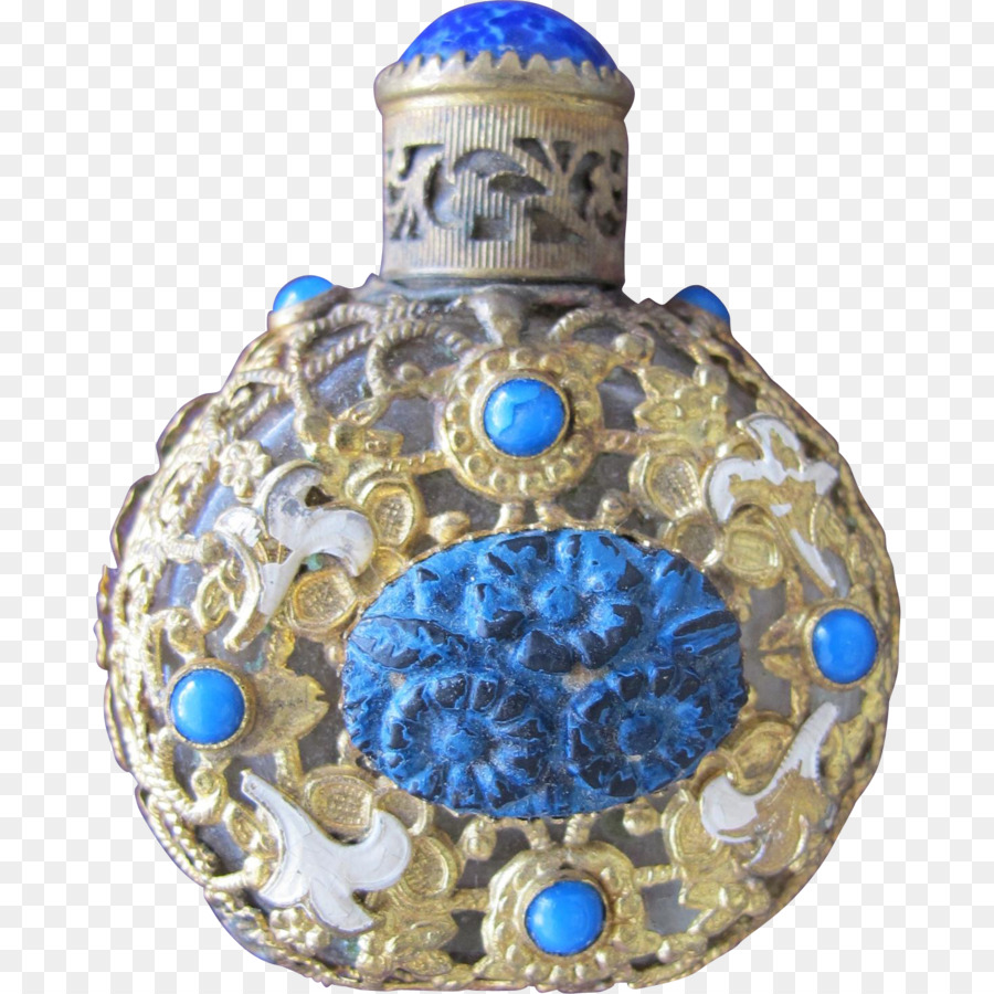 Botol Kaca，Biru Kobalt PNG