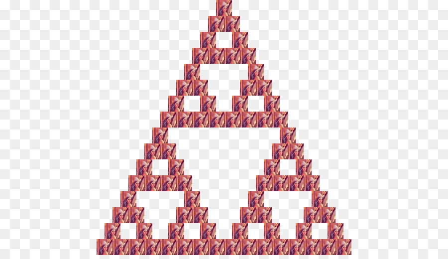 Segitiga Sierpinski，Fraktal PNG