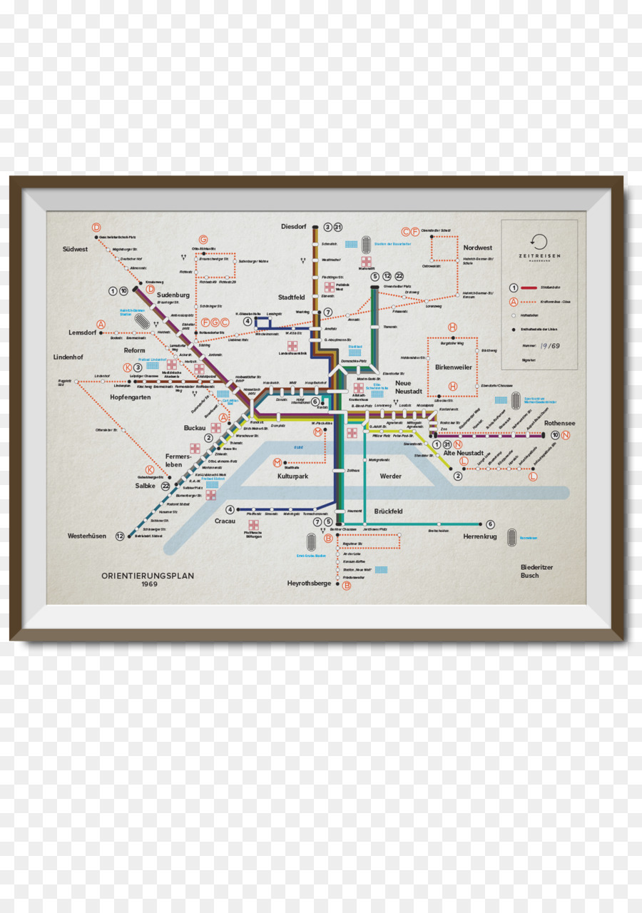 Waktu Perjalanan Magdeburg，Diagram PNG