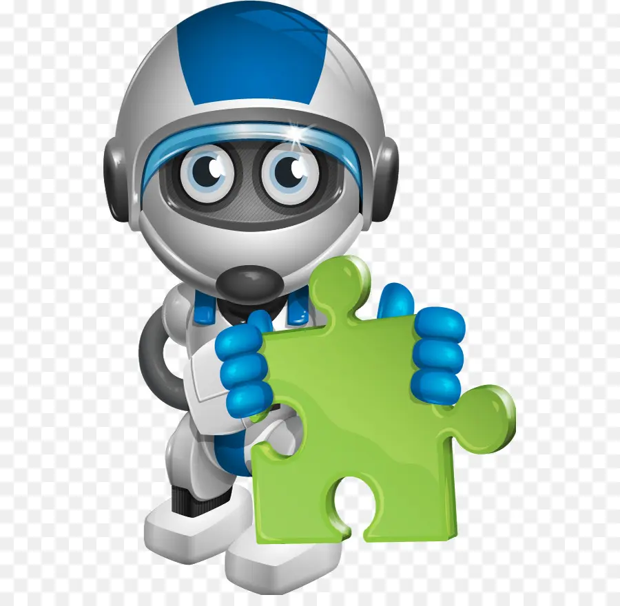 Robot Dengan Potongan Puzzle，Robot PNG