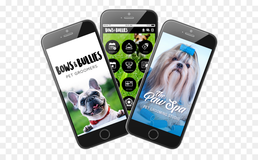 Smartphone，Bulldog Perancis PNG