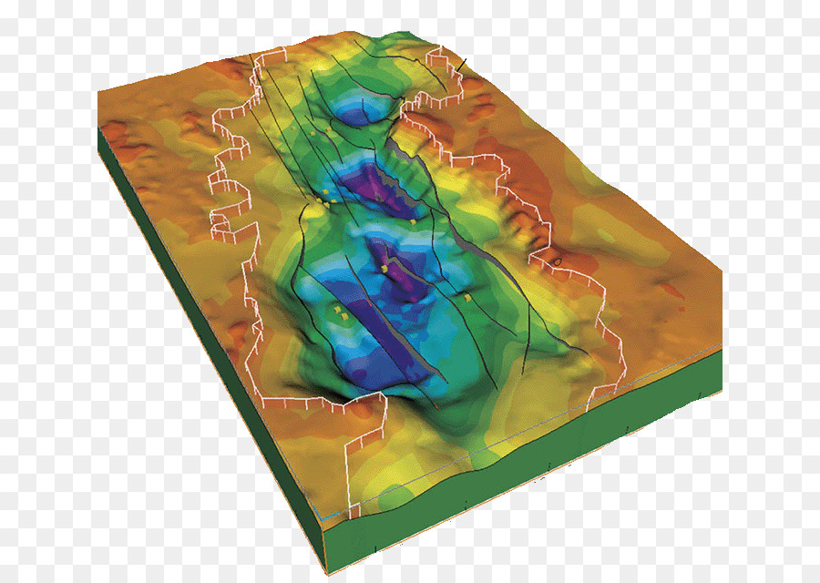 Peta Topografi，3d PNG