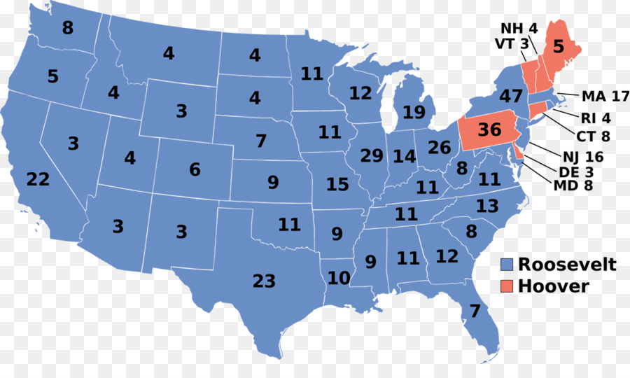 Amerika Serikat Pemilihan Presiden Tahun 1936，Amerika Serikat Pemilihan Presiden Tahun 1932 PNG