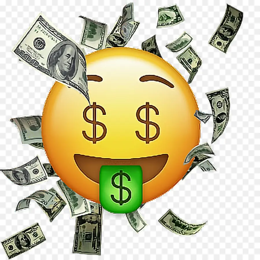 Emoji Uang，Dolar PNG