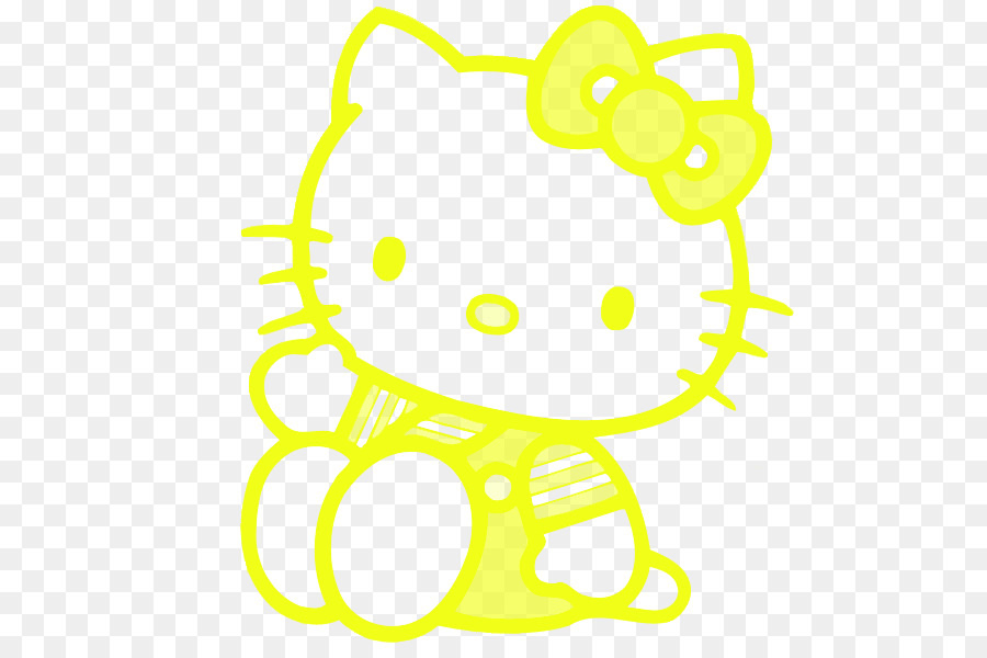 Hello Kitty Kuning，Kartun PNG