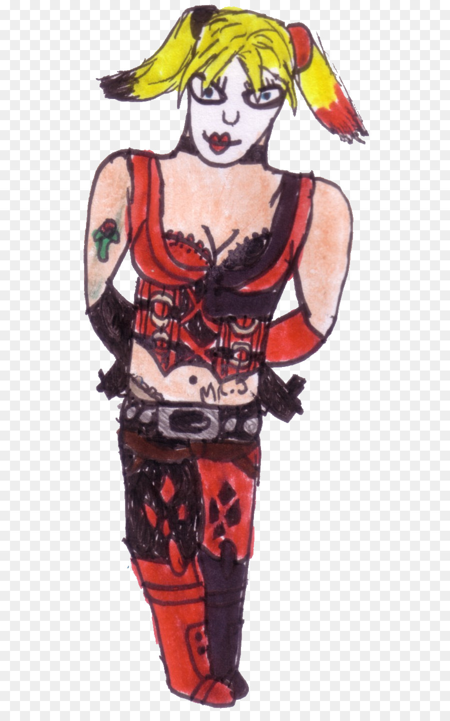 Gambar Harley Quinn，Menggambar PNG