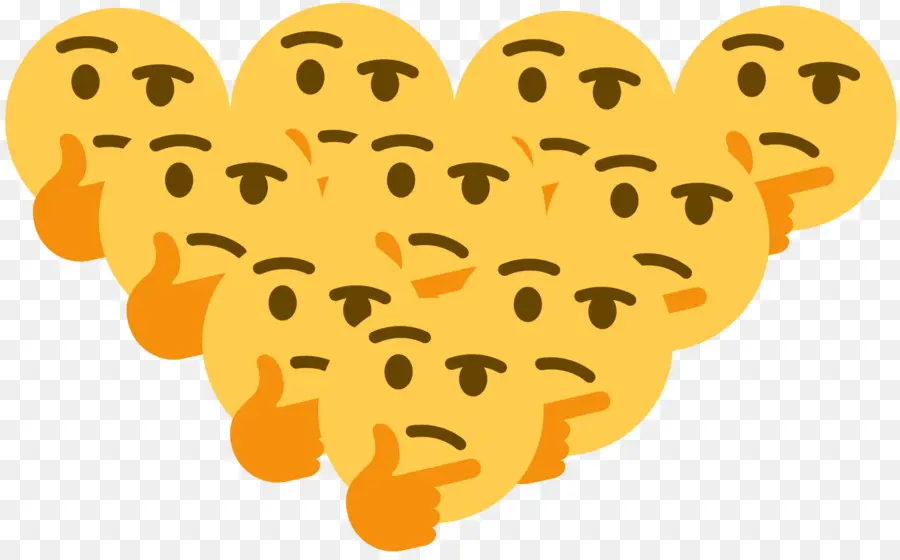 Emoji Berpikir，Wajah PNG