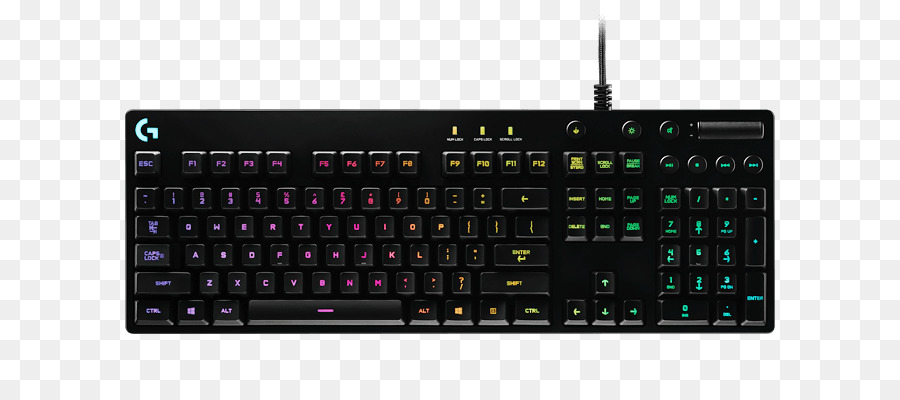 Keyboard Komputer，Logitech G810 Orion Spektrum PNG