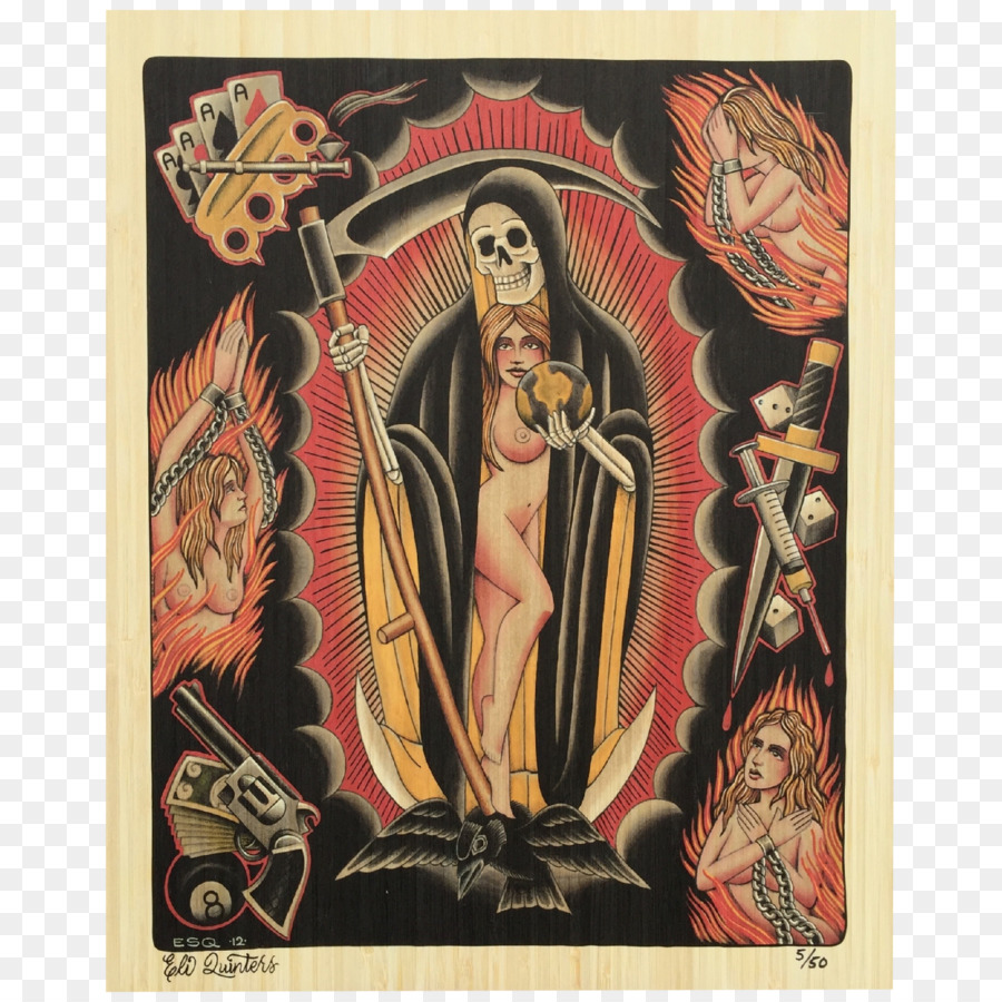 Santa Muerte，Seni Grafis PNG