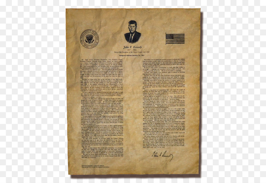 John F Kennedy Tahun 1961 Pelantikan Presiden，Kertas PNG