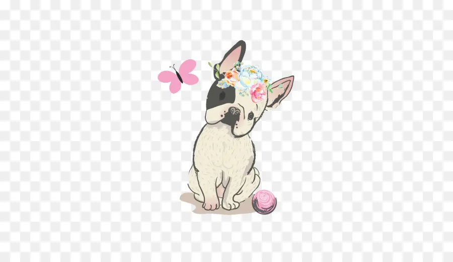 Anjing Lucu，Kupu Kupu PNG