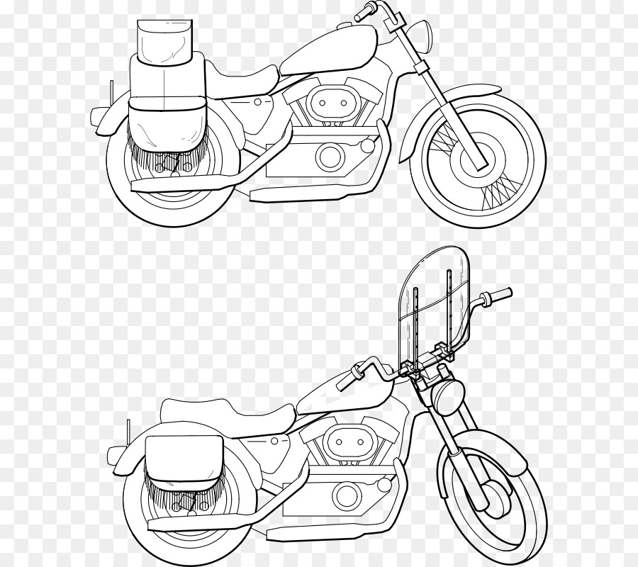 Sketsa Sepeda Motor，Sepeda PNG