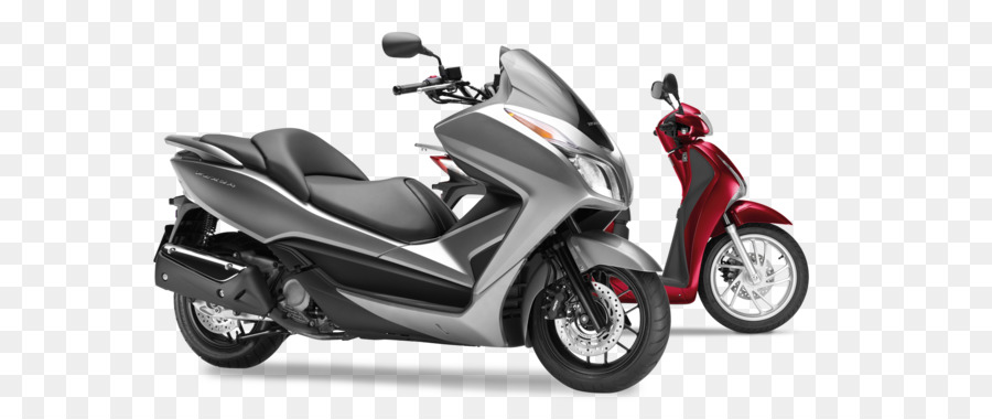 Sepeda Motor Merah Hitam，Skuter PNG