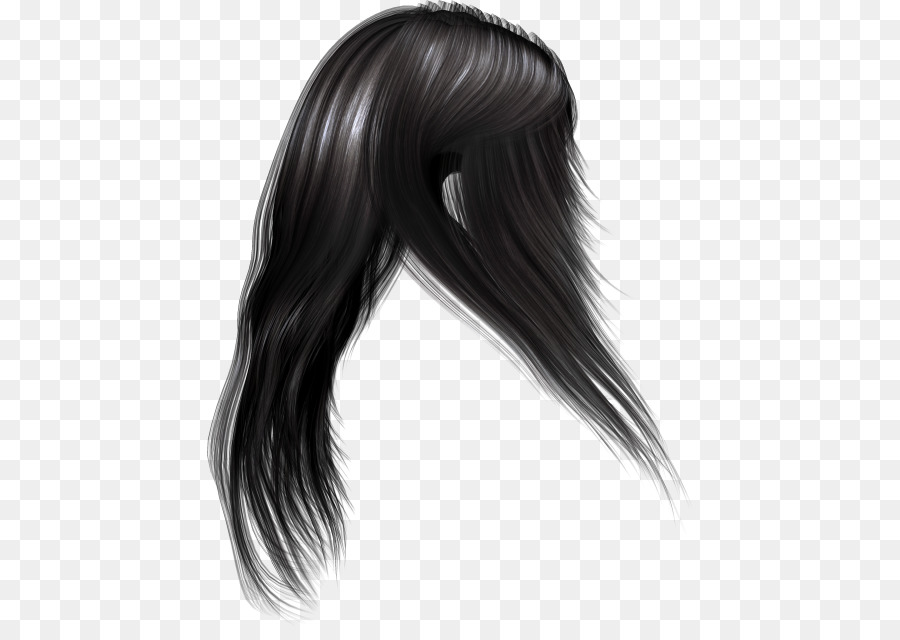 Rambut Hitam，Panjang PNG