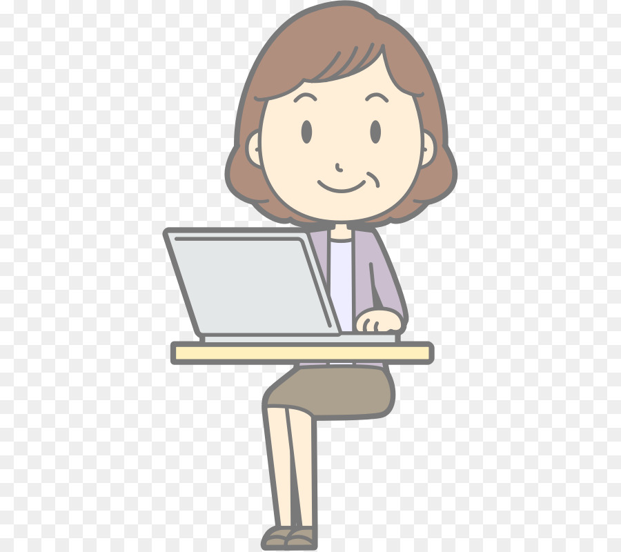 Wanita，Laptop PNG