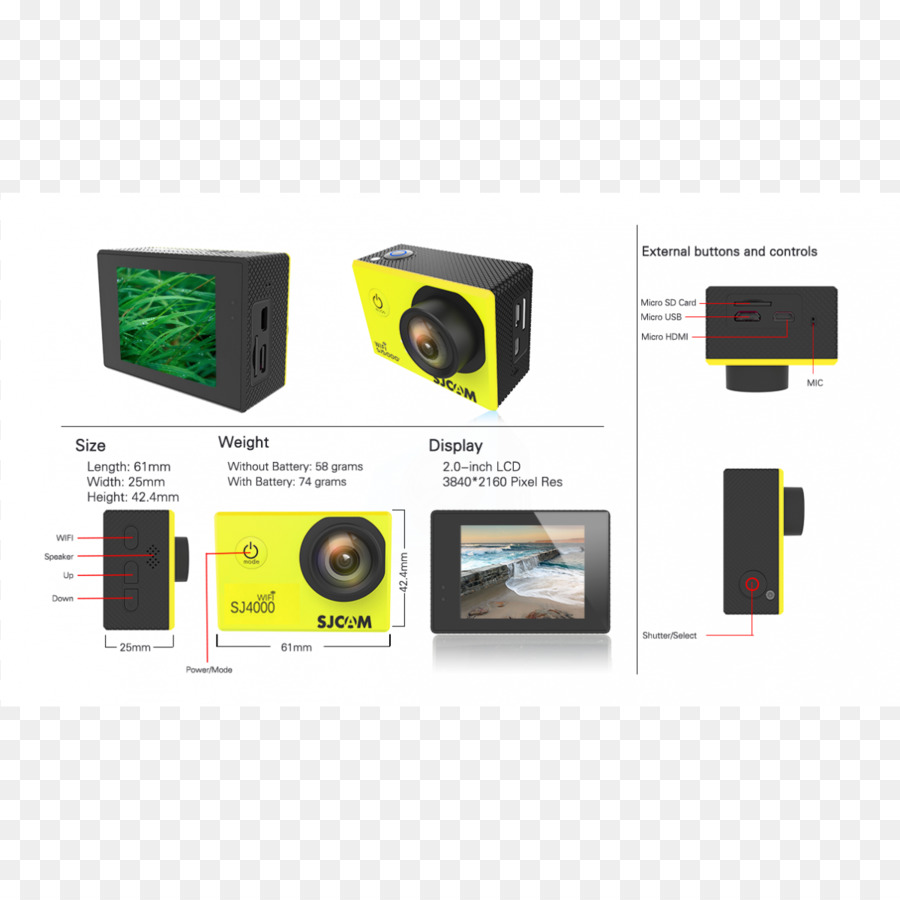 Sjcam Sj5000x，Aksi Kamera PNG