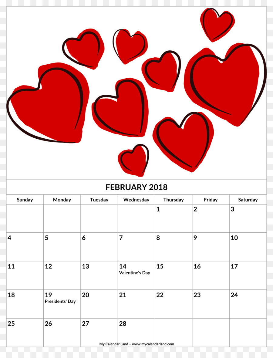 Hari Valentine，Kalender PNG